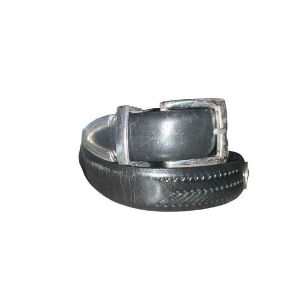✨Brighton Onyx Black Leather Conch Golf Belt✨
